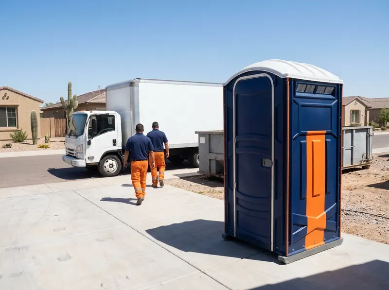 Construction Site Portable Toilet Rental in Mesa, AZ